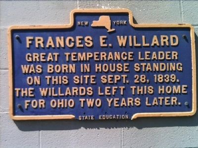 Francis E. Willard Marker image. Click for full size.