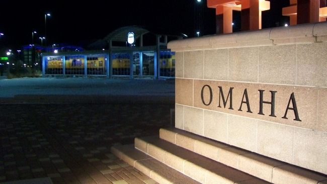 Site of Union Pacific's Omaha Shops Marker. Click for full size. Site of Union Pacific's Omaha Shops Marker image. Click for full size.