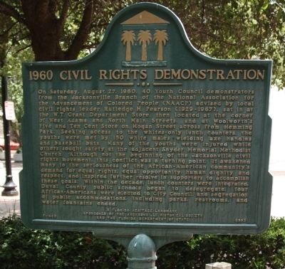 1960 Civil Rights Demonstration Marker image. Click for full size.