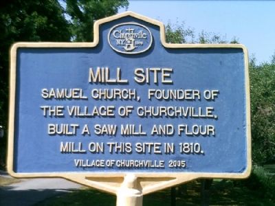 Mill Site Marker. Click for full size. Mill Site Marker image. Click for full size.
