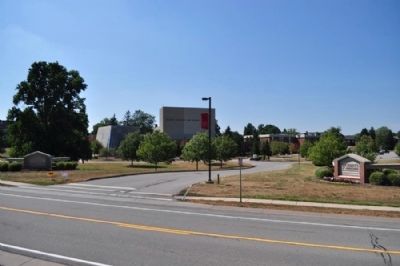 Roberts Wesleyan College as seen from marker site image. Click for full size.