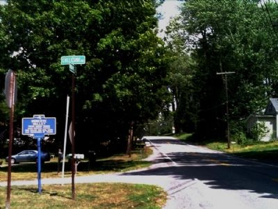 Honeoye Valley Marker as seen facing east on Rush-West Rush Rd. image. Click for full size.