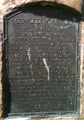 Genesee Castle Marker. Click for full size. Genesee Castle Marker image. Click for full size.