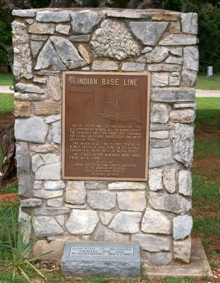 Indian Base Line Monument image. Click for full size.