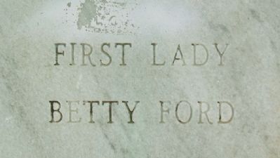 First Lady Betty Ford Marker image. Click for full size.