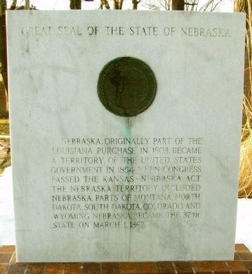 Territory and State of Nebraska Marker image. Click for full size.