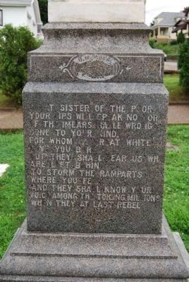Fannie Sellins Memorial (left side) image. Click for full size.