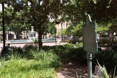 1960 Civil Rights Demonstration Marker, located in Henning Park image. Click for full size.