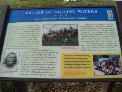 Battle of Falling Waters Marker image. Click for full size.