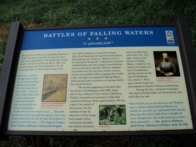 Battles of Falling Waters Marker image. Click for full size.