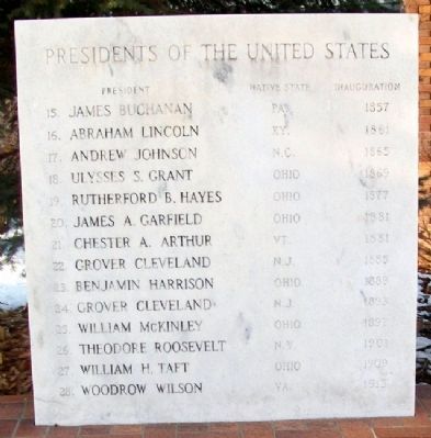 U.S. Presidents Marker image. Click for full size.