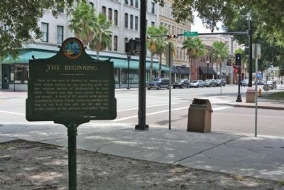 The Beginning Marker at S. Market Street near E. Bay Street image. Click for full size.