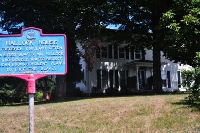 Hallock House and marker image. Click for full size.