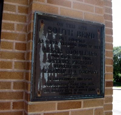 On This Site South Bend Was Founded Marker image. Click for full size.