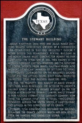 The Stewart Building Marker image. Click for full size.