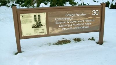 Fort Omaha Headquarters Building Marker. Click for full size. Fort Omaha Headquarters Building Marker image. Click for full size.