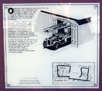 Fort Omaha Fire Station Marker image. Click for full size.