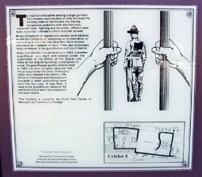 Fort Omaha Guardhouse Marker. Click for full size. Fort Omaha Guardhouse Marker image. Click for full size.