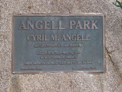 Angell Park Marker image. Click for full size.