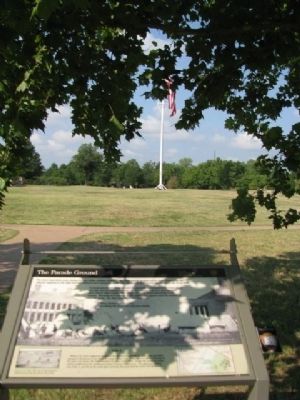 The Parade Grounds & Marker image. Click for full size.