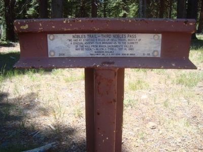 Nobles Trail – Third Nobles Pass Marker image. Click for full size.