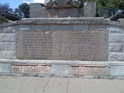 Allegheny County Soldier's Monument Inscription image. Click for full size.