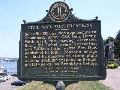 Civil War Fortifications Marker image. Click for full size.