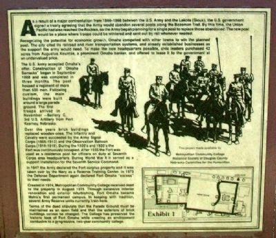 History of Fort Omaha Marker image. Click for full size.