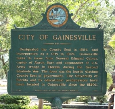 City of Gainesville Marker image. Click for full size.