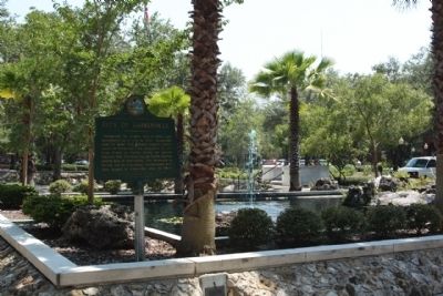 City of Gainesville Marker at the Municipal Building's southside plaza image. Click for full size.