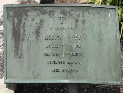 Roger Brooke Taney's Mother's Marker. Click for full size. Roger Brooke Taney's Mother's Marker image. Click for full size.
