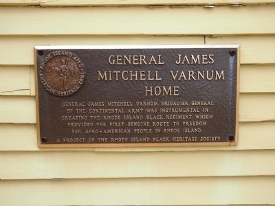 General James Mitchell Varnum Home Marker image. Click for full size.