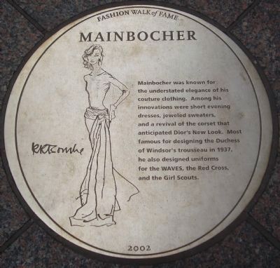 Mainbocher Marker image. Click for full size.