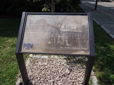 The Andrew Robeson House Marker image. Click for full size.
