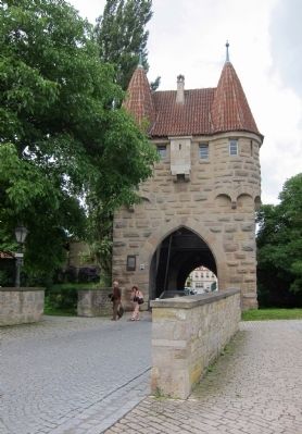 Einersheimer Gate and Marker - eastern side image. Click for full size.