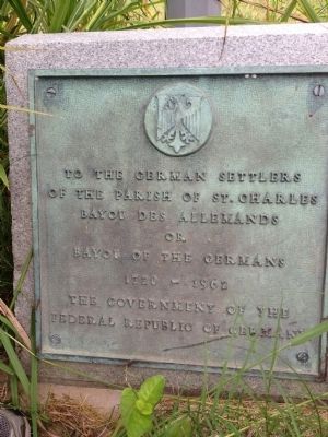 An additional marker at the base of the Battle of des Allemands Marker image. Click for full size.
