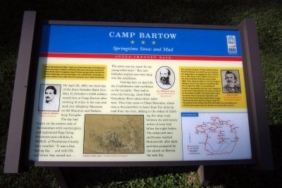 Camp Bartow CWT Marker image. Click for full size.