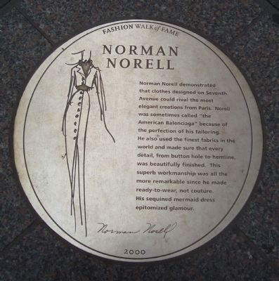 Norman Norell Marker image. Click for full size.