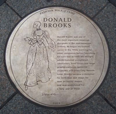 Donald Brooks Marker image. Click for full size.