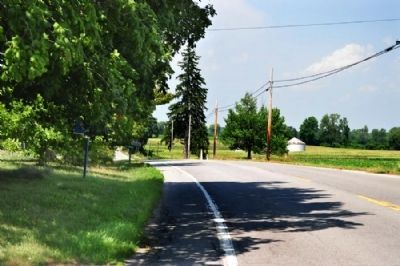 Early House Marker as seen facing north on River Road image. Click for full size.