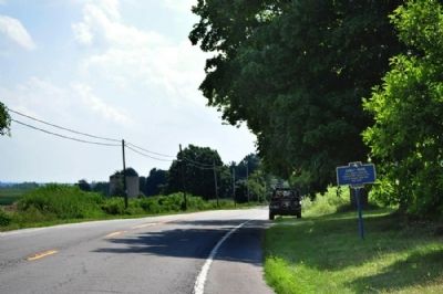 Early House Marker as seen facing south on River Road image. Click for full size.