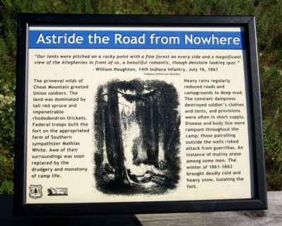 Astride the Road From Nowhere Marker image. Click for full size.