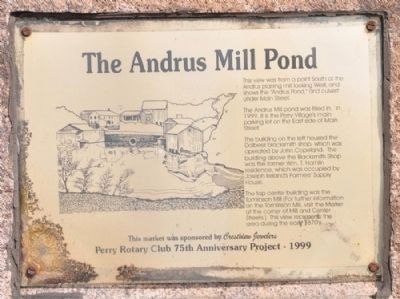 Andrus Mill Pond Marker image. Click for full size.