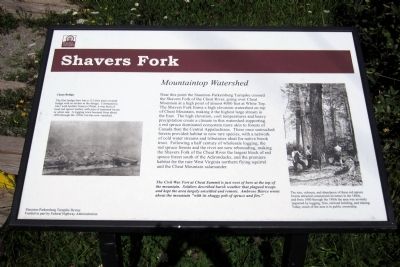 Shavers Fork Marker image. Click for full size.
