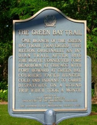 The Green Bay Trail Marker. Click for full size. The Green Bay Trail Marker image. Click for full size.