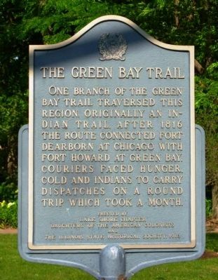 The Green Bay Trail Marker image. Click for full size.