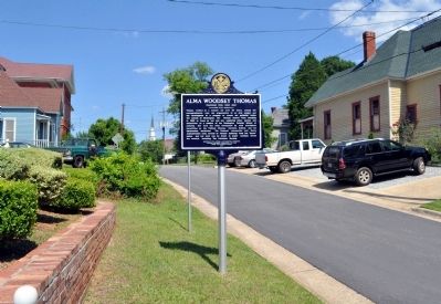 Alma Woodsey Thomas Marker, Side 2. Click for full size. Alma Woodsey Thomas Marker, Side 2 image. Click for full size.