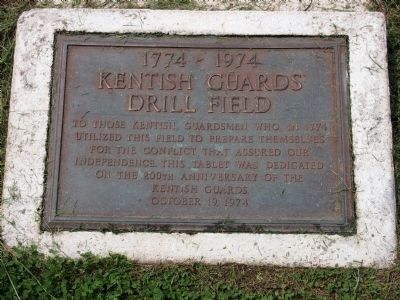 Kentish Guards Drill Field Marker image. Click for full size.
