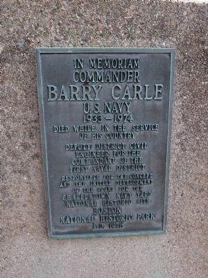 Commander Barry Carle Marker image. Click for full size.