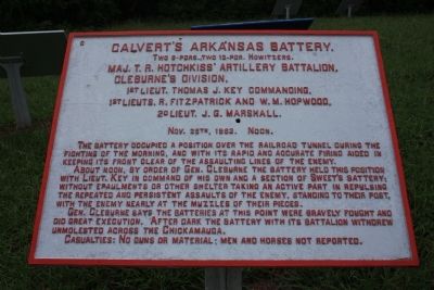Calvert's Arkansas Battery Marker image. Click for full size.
